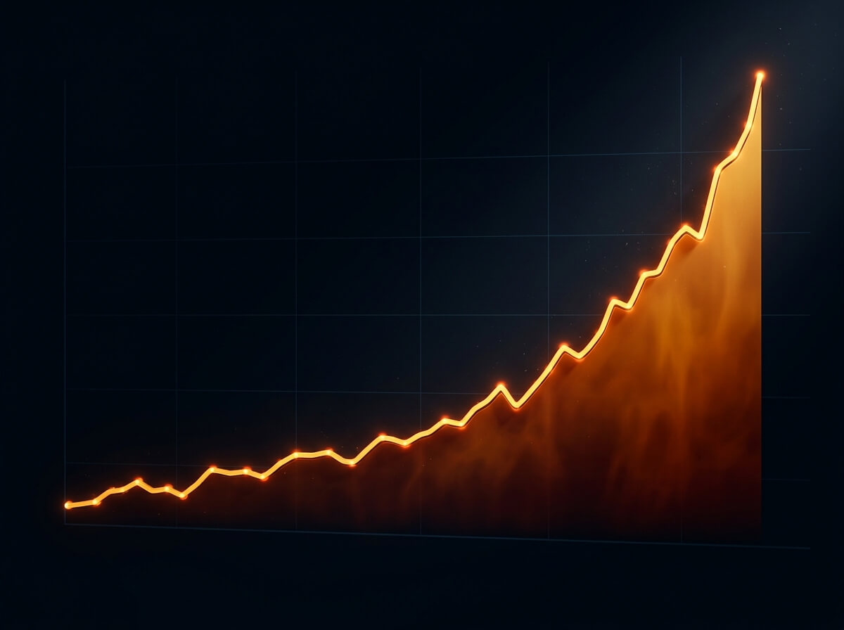 Cost escalation curve showing hyperscaler costs accelerating at scale